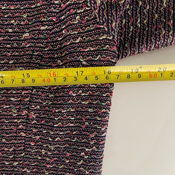 St. John Collection Tweed Blazer Jacket Texture Knit Multicolor - Picture 10 of 11
